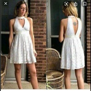 ANNA SUI Anthro Eyelet La Grande Jatte Dress 6